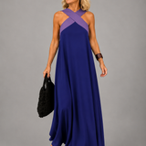 Velora™ | Kereszt Elegancia Maxi Ruha