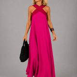 Velora™ | Kereszt Elegancia Maxi Ruha