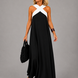 Velora™ | Kereszt Elegancia Maxi Ruha