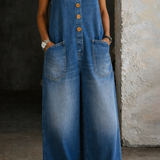 Saylor - Vintage Washed Cotton Denim Overalls