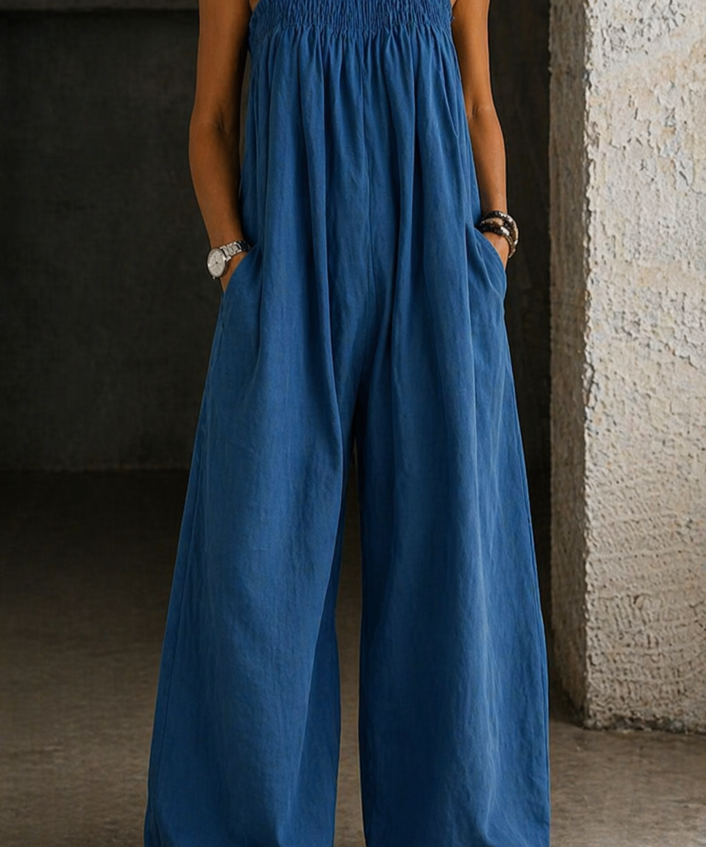Madison - Denim Wide-Leg Jumpsuit