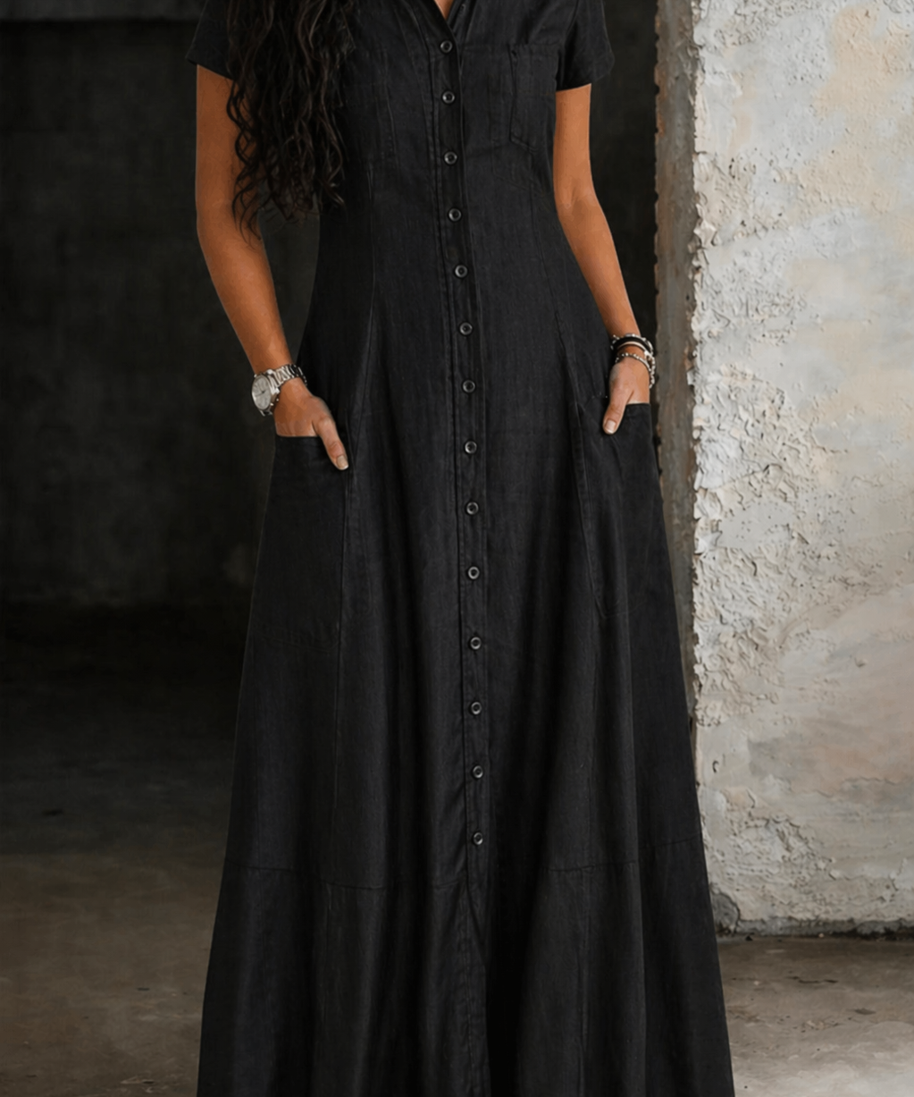 Eliza - Long Denim Dress