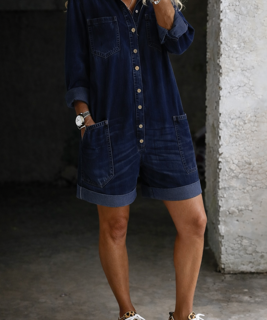 Nora - Casual Jumpsuit Shorts