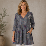 Audrey | Long Sleeve Blouse with V-Neck