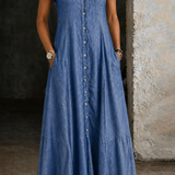 Eliza - Long Denim Dress