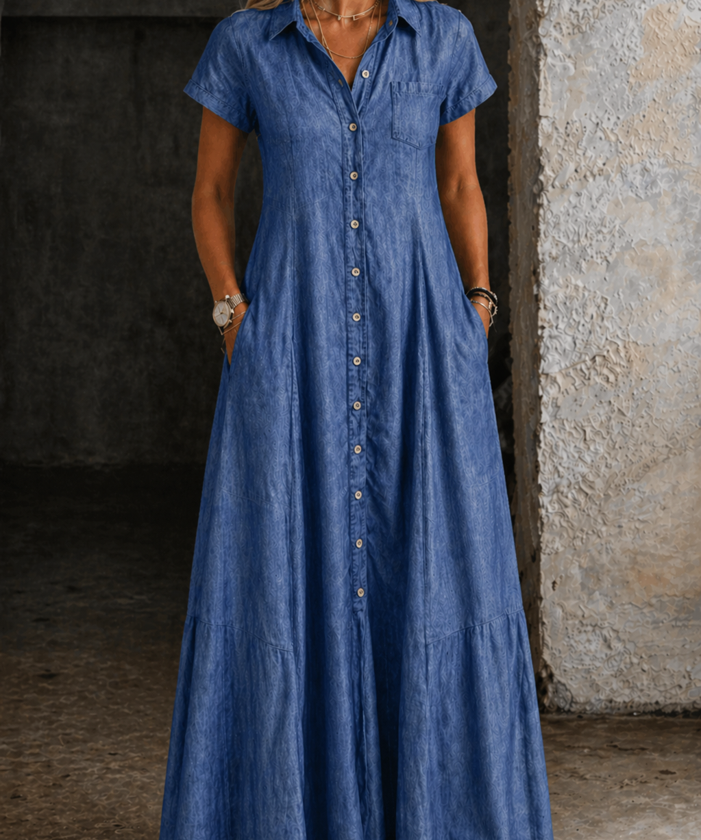 Eliza - Long Denim Dress