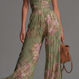 Zsófia | Mono Chifón Floral Plisado