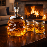 Whisky Üveg - Üveg és Poharak Készlet Kiadás