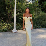Barbara - Maxi Dress in Satin