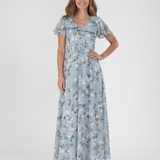 Ismeria | Virágmintás Chiffon Maxi Ruha