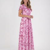 Ismeria | Virágmintás Chiffon Maxi Ruha