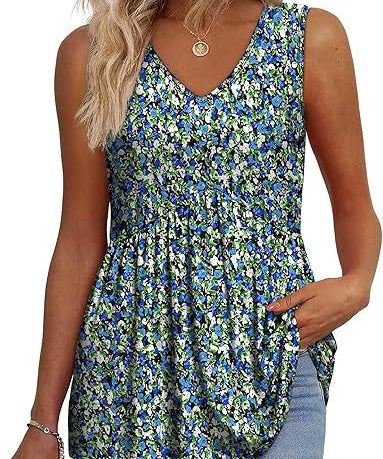 ELIORA - Effortless Flowy Sleeveless Tank Top