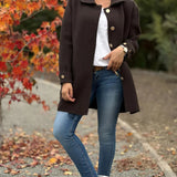 Corinne - Classic Button-Down Oversized Coat