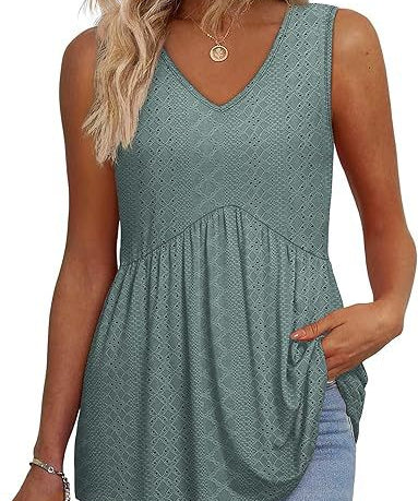 ELIORA - Effortless Flowy Sleeveless Tank Top