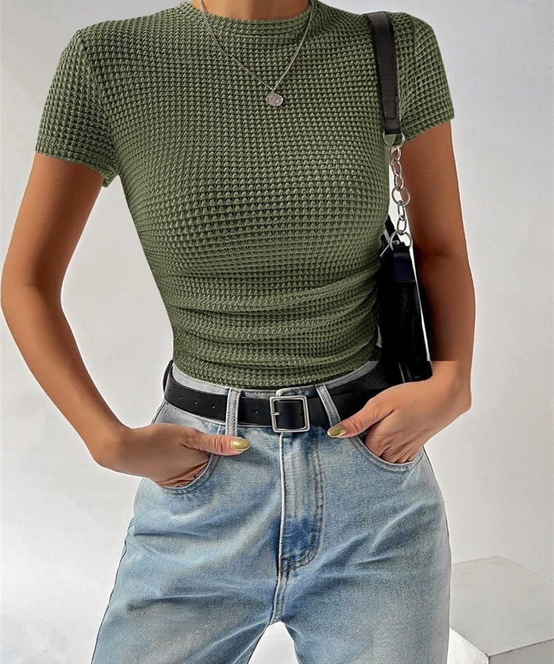 NAOMIE - Women Sleek Slim-Fit Tee
