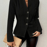 Naomi - Sculpted Button Jacket