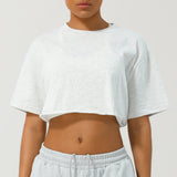 CASSIA - Women Relaxed Fit Crop Tee