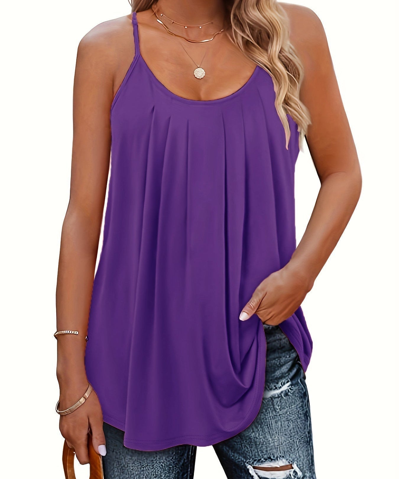 MILA - Women Lightweight Spaghetti Strap Fit Summer Top