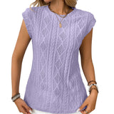 DELICE - Women Lightweight Knit Chic Tee