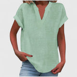 Xavinah - Comfortable V-Neck Blouse