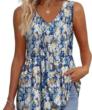 ELIORA - Effortless Flowy Sleeveless Tank Top
