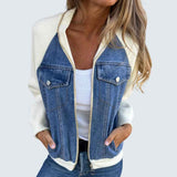 Zoe - Denim Hooded Jacket