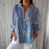 Hazel - Ocean Print Shirt