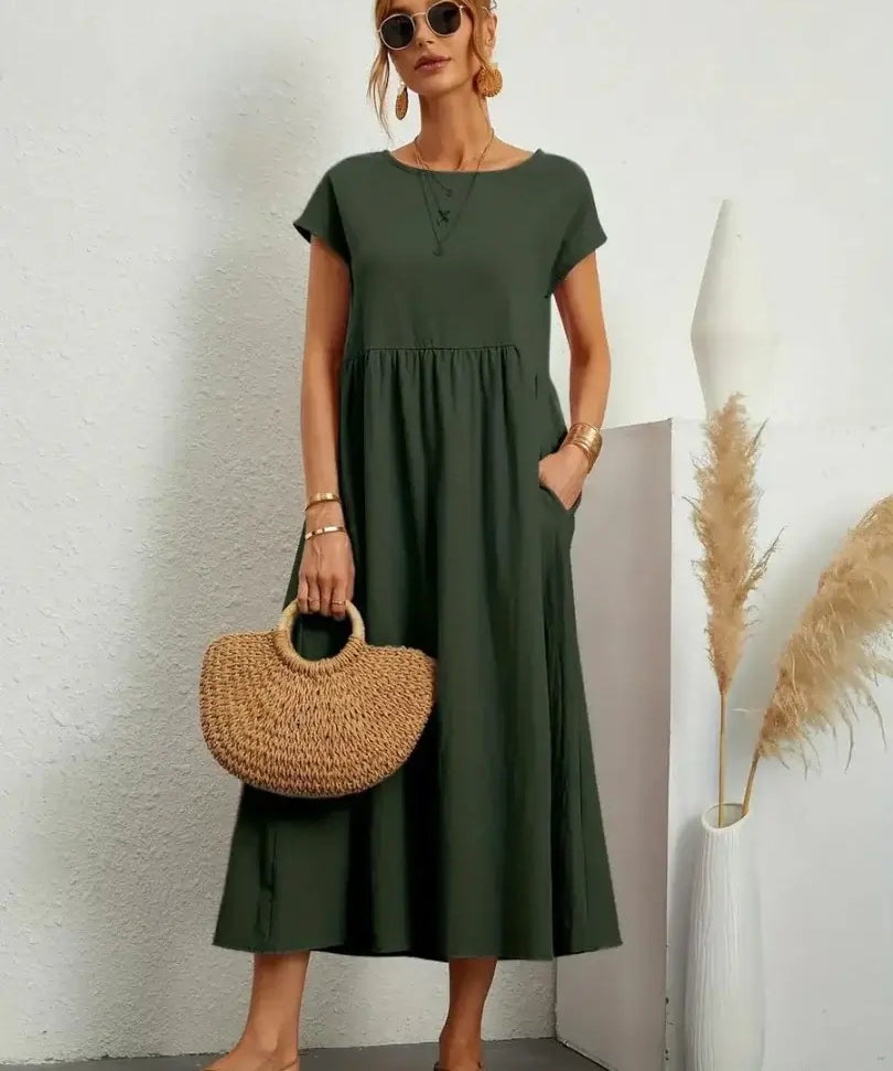 Celine - Midi Dress with Pockets