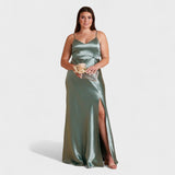 Lucy - Long Satin Dress