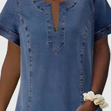 Christine - Elegant Denim Dress