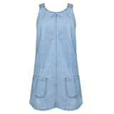 Szilvia | Relaxált Denim-Look Ruha