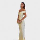 Barbara - Maxi Dress in Satin