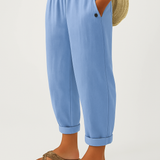 Romina™ Időtlen Vászon-Pamut Nadrág