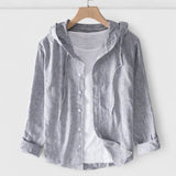 Demi - Elegant Hooded Blouse