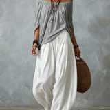 Isabella | Boho Stílusú Laza Lámpás Öltöny