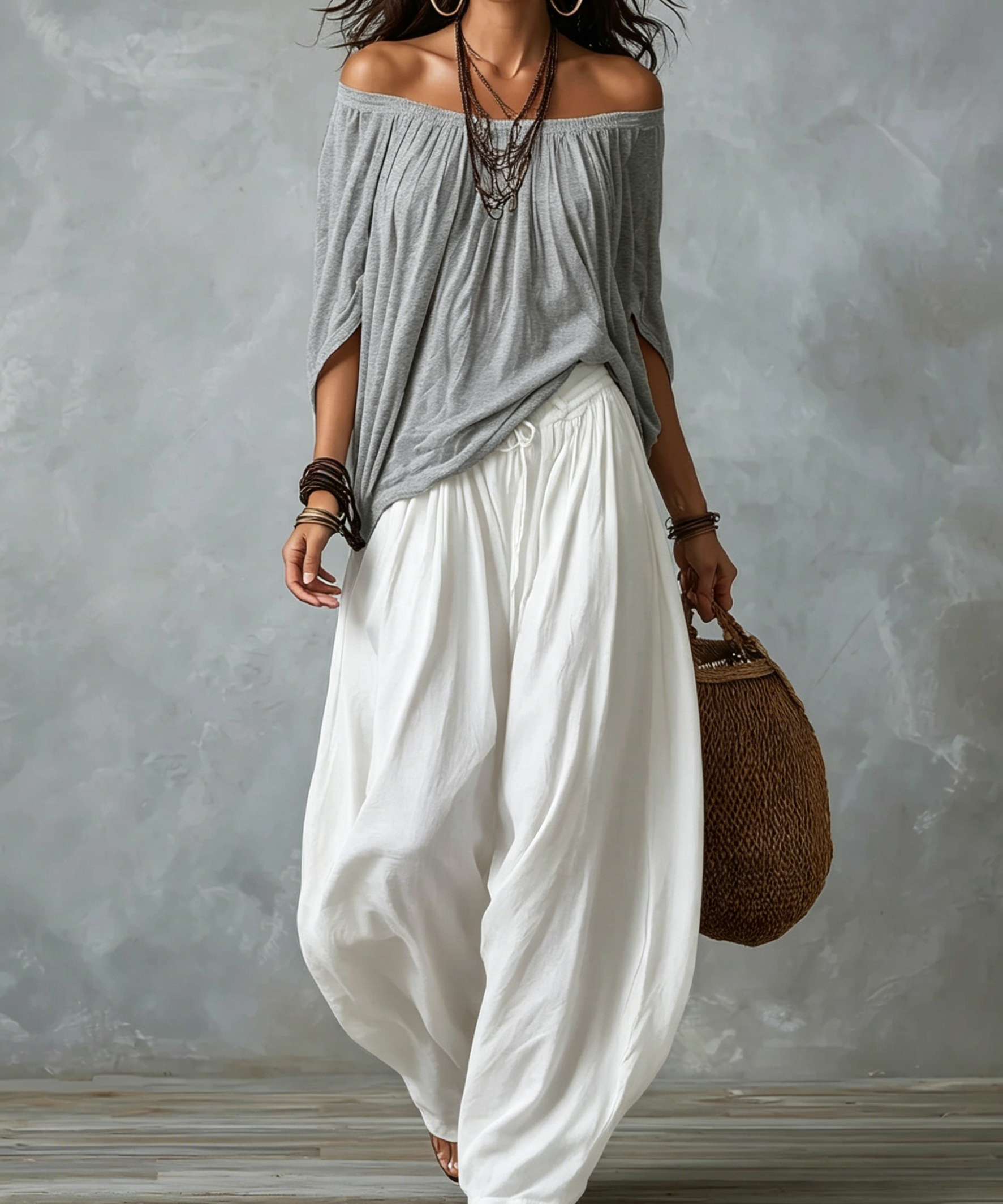 Isabella | Boho Stílusú Laza Lámpás Öltöny