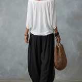 Isabella | Boho Stílusú Laza Lámpás Öltöny