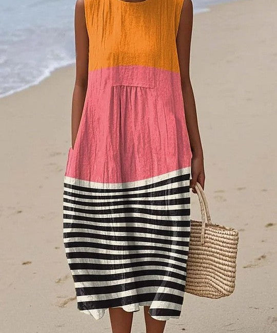 Vanessa - Color Block Dress