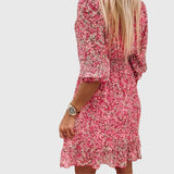 Elisa - Floral Puff Sleeve Dress