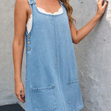 Szilvia | Relaxált Denim-Look Ruha