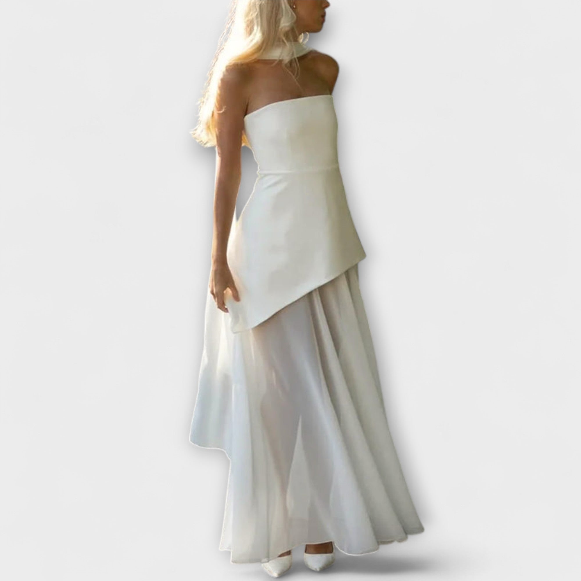 Goldie - Maxi chiffon ruha