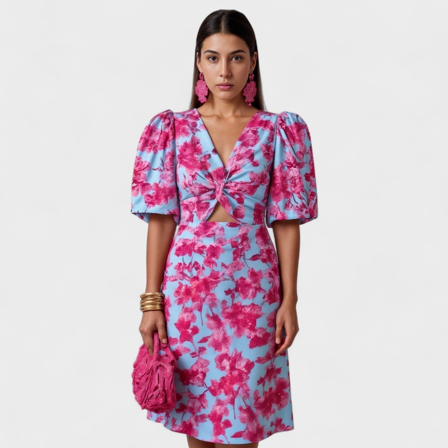 Lily - Tropical Fire Dress