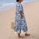 Esmeralda - Embroidered Blue Dress