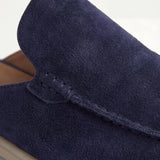 Mocasines náutico de gamuza azul marino