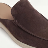 Mocasines de gamuza marrón para yate