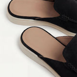 Mocasines de ante negro