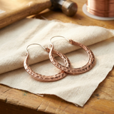 Forge Copper Earrings