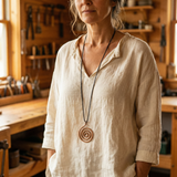 Whorl Copper Necklace