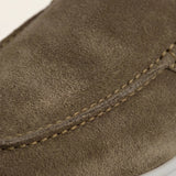 Mocasines náutico de ante verde oliva