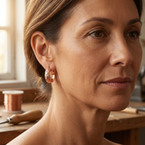 Starburst Copper Earrings